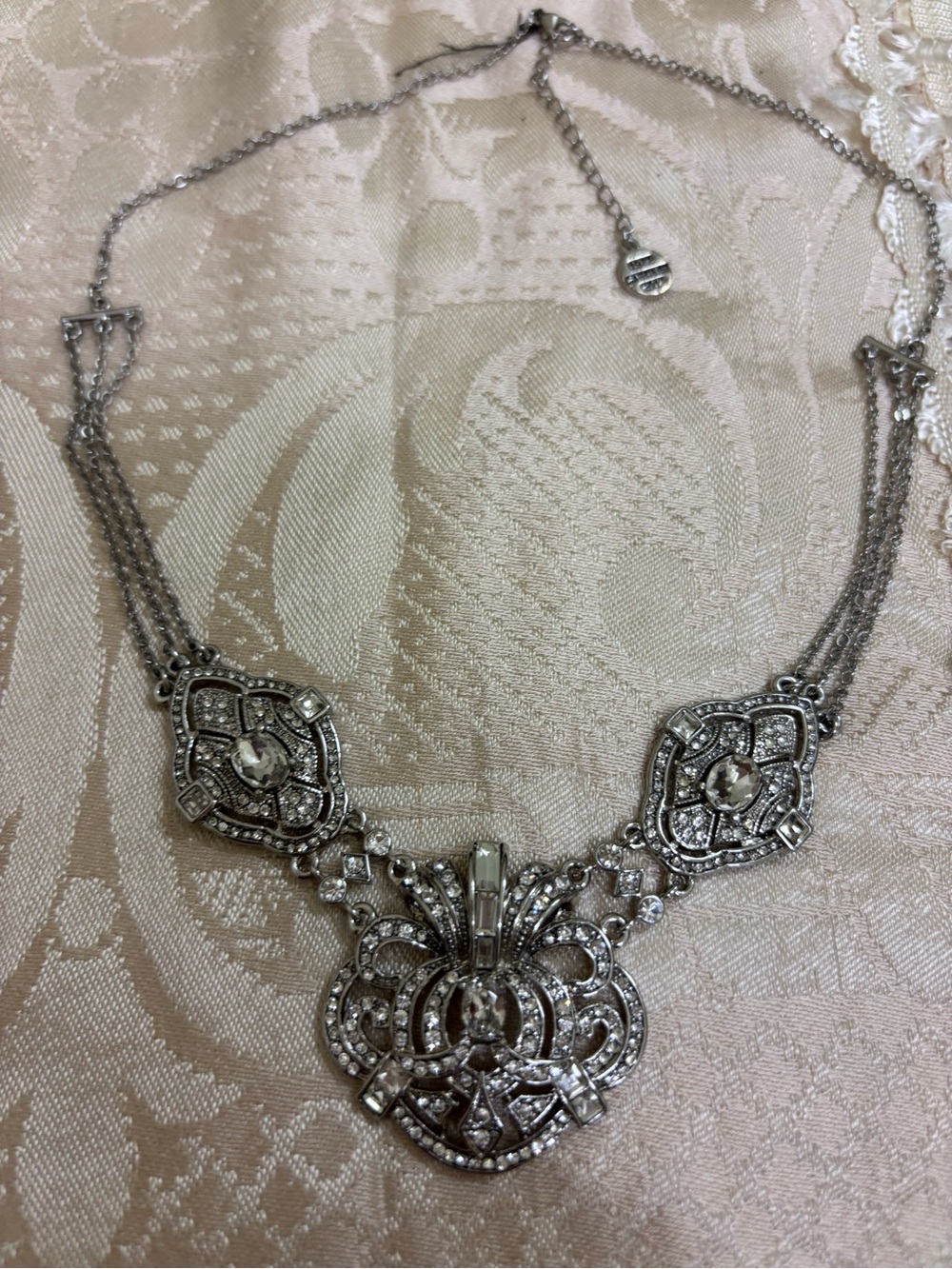 Carolee Old World Rhinestone Multistrand Necklace